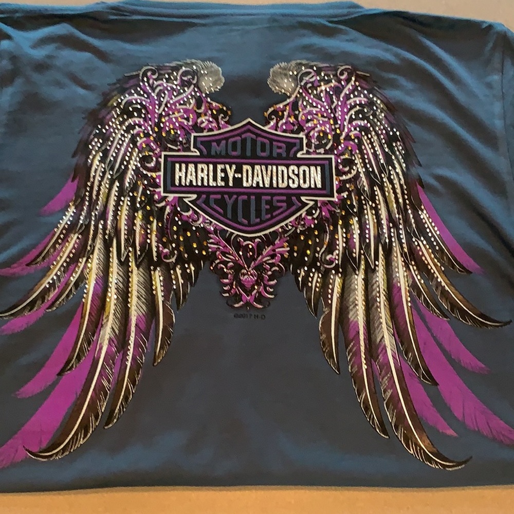 NWOT Harley Davidson Angel Wings B&S Tee Variou